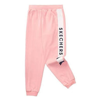 (GS) Skechers Casual Woven Pant 'Pink Black White' P322G053