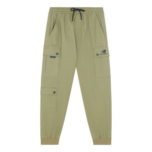 New Balance Logo Pocket Cargo Pants Asia Sizing 'Khaki' AMP13389-OV