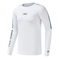FILA Athletics Tennis Sports Round Neck Long Sleeves White A11M113201F-WT