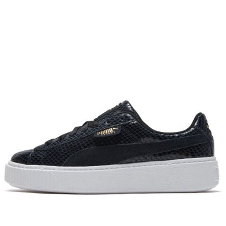 (WMNS) PUMA Platform Snake Lux Black 369904-01