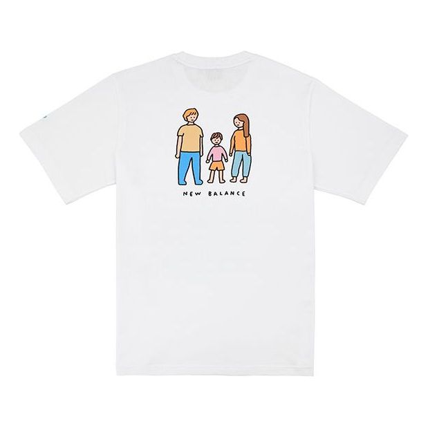 New Balance Men's New Balance x ZERO PER ZERO Crossover Limited Cartoon Character Short Sleeve White NEA3V993-WT