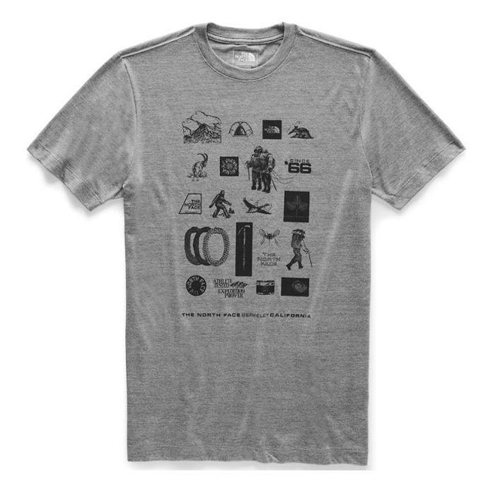 Men's THE NORTH FACE Short-sleeve Our DNA Tee Printing Short Sleeve US Edition Gray NF0A3X5VDYY