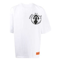 Men's HERON PRESTON Printing Short Sleeve White HMAA019F20JER0040110