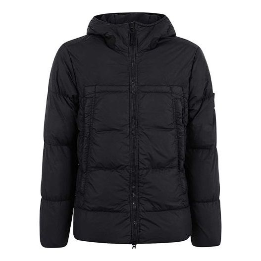 Men's STONE ISLAND Hooded Jacket Black 731540723-V0029