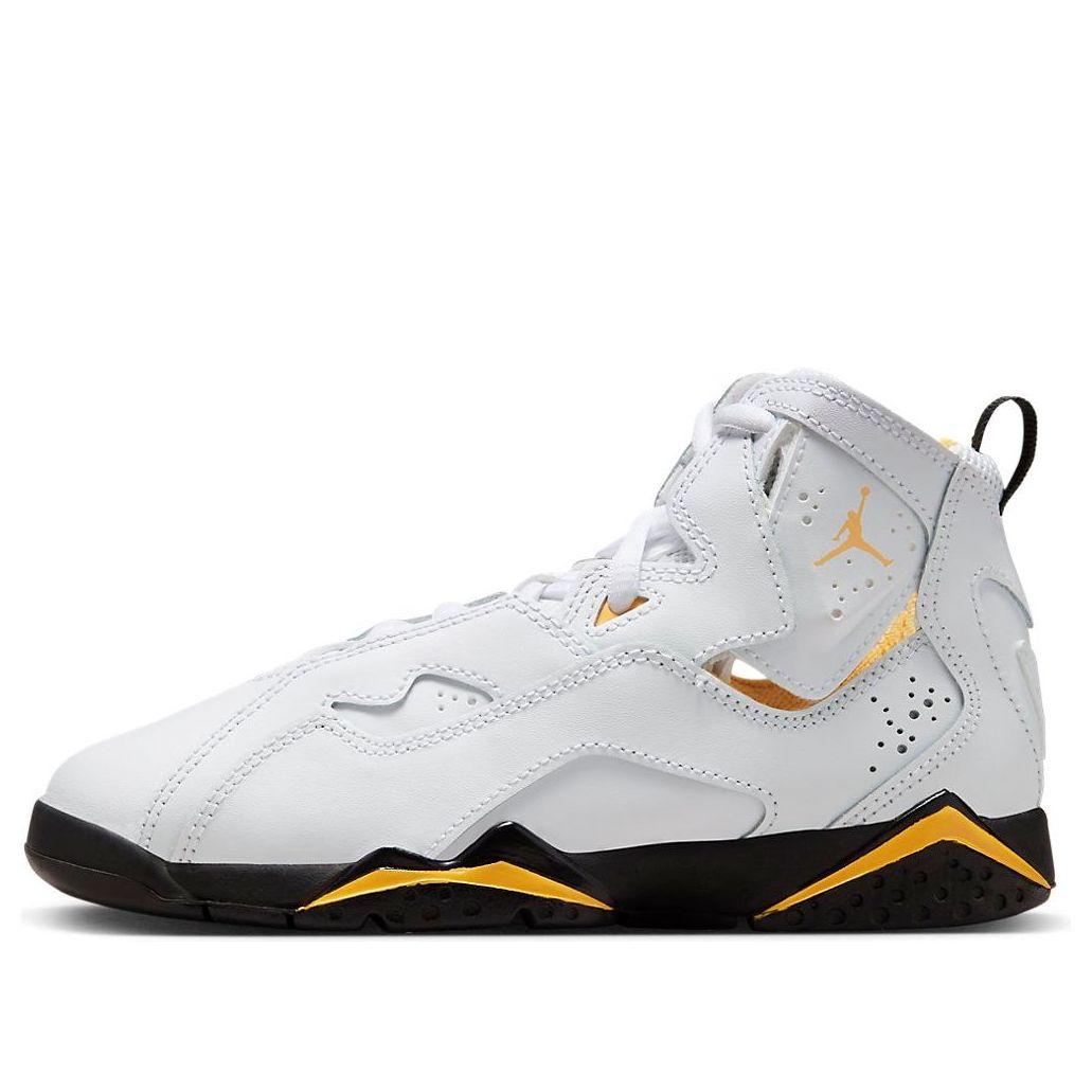 (PS) Air Jordan True Flight 'White Yellow Ochre' 343796-107