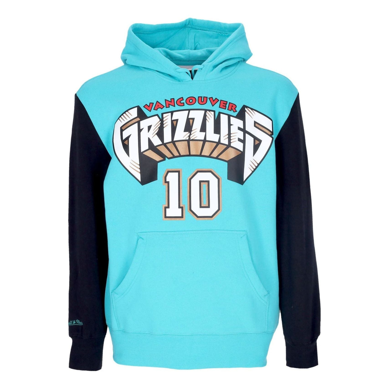 Mitchell & Ness x NBA Vancouver Grizzlies 1998 Fashion Fleece Hoodie 'Mike Bibby 10' FNNP3417-VGR98MBITLBK