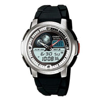 Men's CASIO Classic Multifunction Watch AQF-102W-7B Mens Black Analog/Digital Combo AQF-102W-7B2021