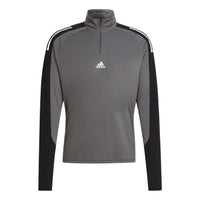adidas Stripe Brand Logo Zipper Long Sleeves Black HP1875