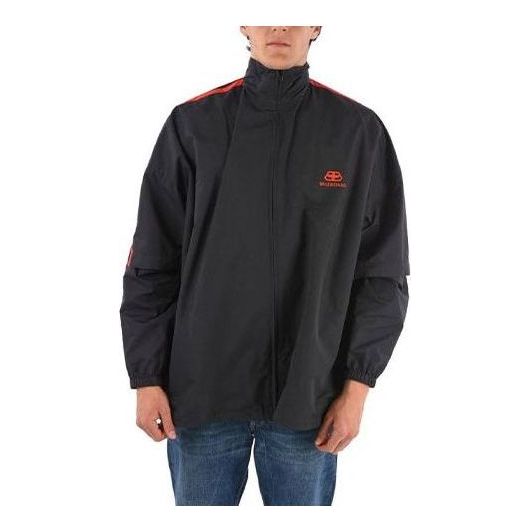 Balenciaga Double Sleeve Zip-Up Jacket 'Black' 602278TG0114100