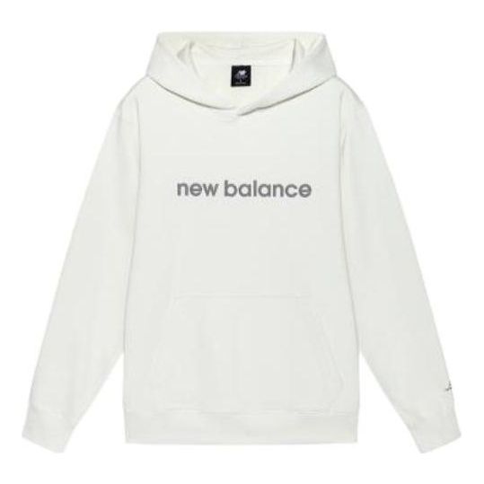 New Balance Logo Print Hoodie Asia Sizing 'White' AMT21361-IV