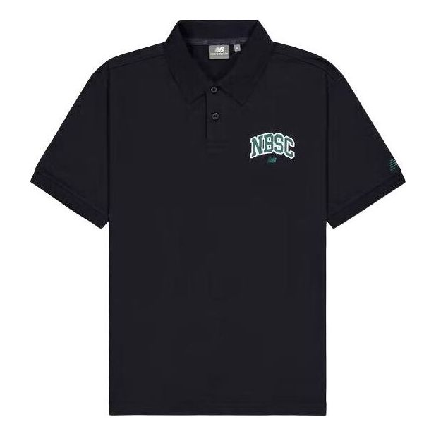 New Balance Small NBSC Polo Shirt Asia Sizing 'Black' NFE22011-BK