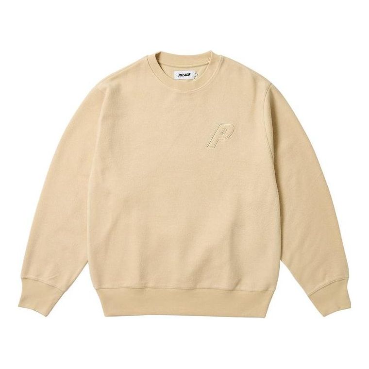 Palace FW23 Reverse P-3 Crew Sweater 'Beige' P25CS116