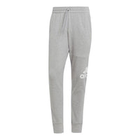 adidas Essentials French Terry Tapered Cuff Logo Pants 'Grey' HA4345
