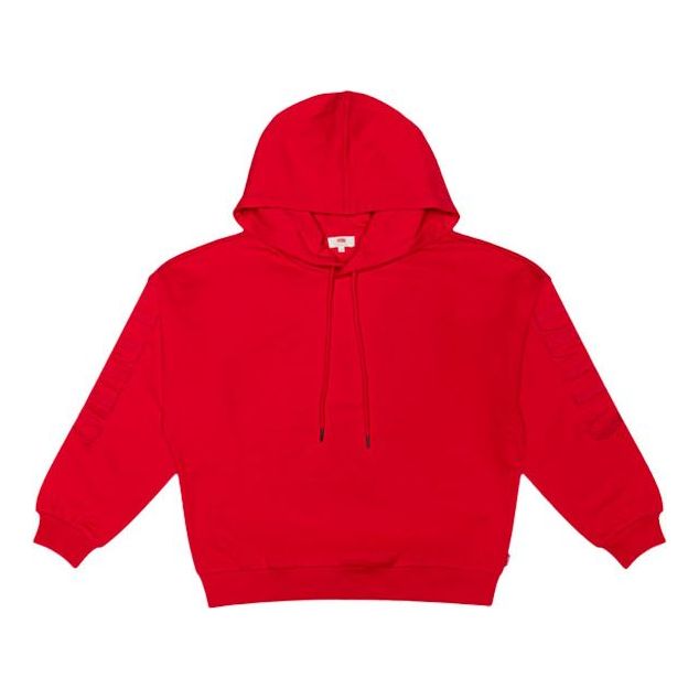 (WMNS) Levi's Logo Hoodie 'Red' 15759-0001