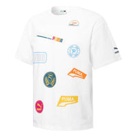 PUMA Mix Badge Logo Tee 'White' 537795-02