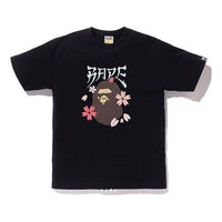 Bape Embroidery Style Sakura Ape Head Tee 1G30-110-082