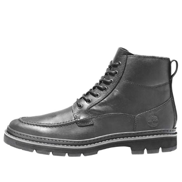 Timberland Port Union Moc Toe Waterproof Leather Boot 'Black' A28ZD015