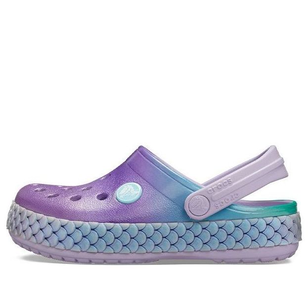 (GS) Crocs Crocband Rainbow Glitter Band Clogs 'Purple Blue' 206344-530