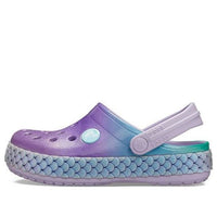 (GS) Crocs Crocband Rainbow Glitter Band Clogs 'Purple Blue' 206344-530