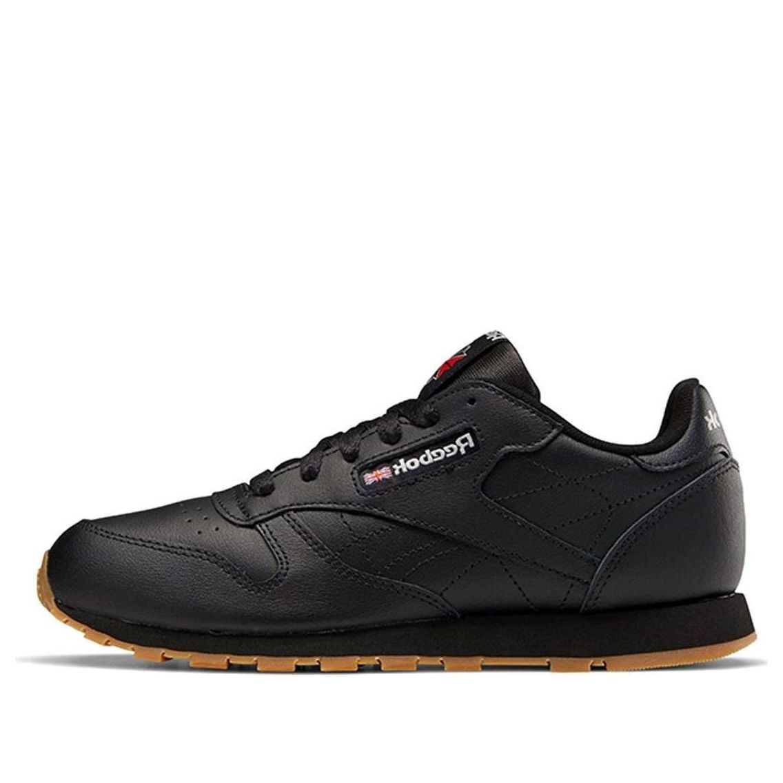 (GS) Reebok Classic Leather J 'Black Gum' V69623