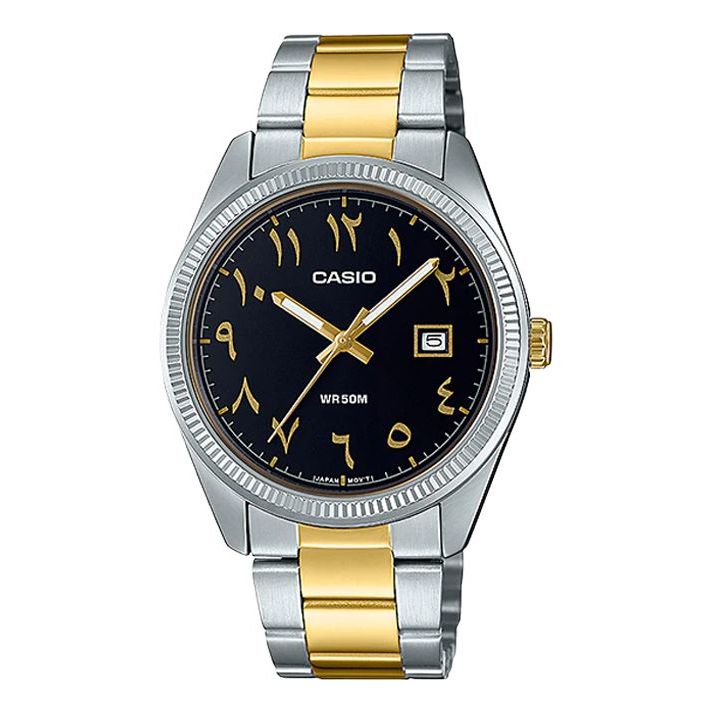 CASIO Male DRESS Japan / South Korea Fashion Sports Mens Black Analog MTP-1302SG-1B3VDF