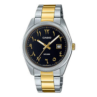 CASIO Male DRESS Japan / South Korea Fashion Sports Mens Black Analog MTP-1302SG-1B3VDF