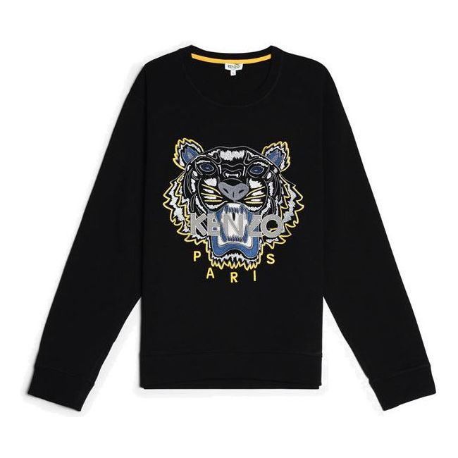 Men's KENZO Black Tiger Head Pattern Sports F765SW0014XC-99