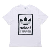 adidas originals Vintage Tee White Round Neck Breathable Short Sleeve ED6916