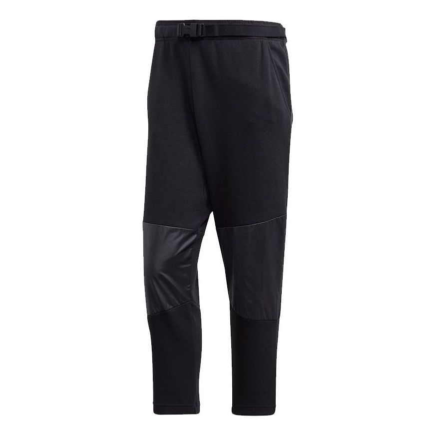 Men's adidas Splicing Sports Stylish Black Long Pants/Trousers FL5710