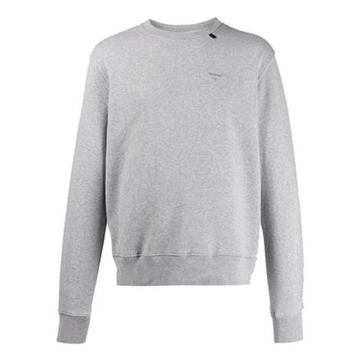 Off-White Acrylic Arrows Slim Crew Neck Sweater OMBA025F19E300100730