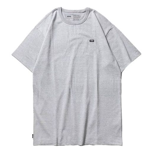 Men's Vans Off the Wall Tee Minimalistic Small Logo Round Neck Short Sleeve Gray VN0A49R7ATH