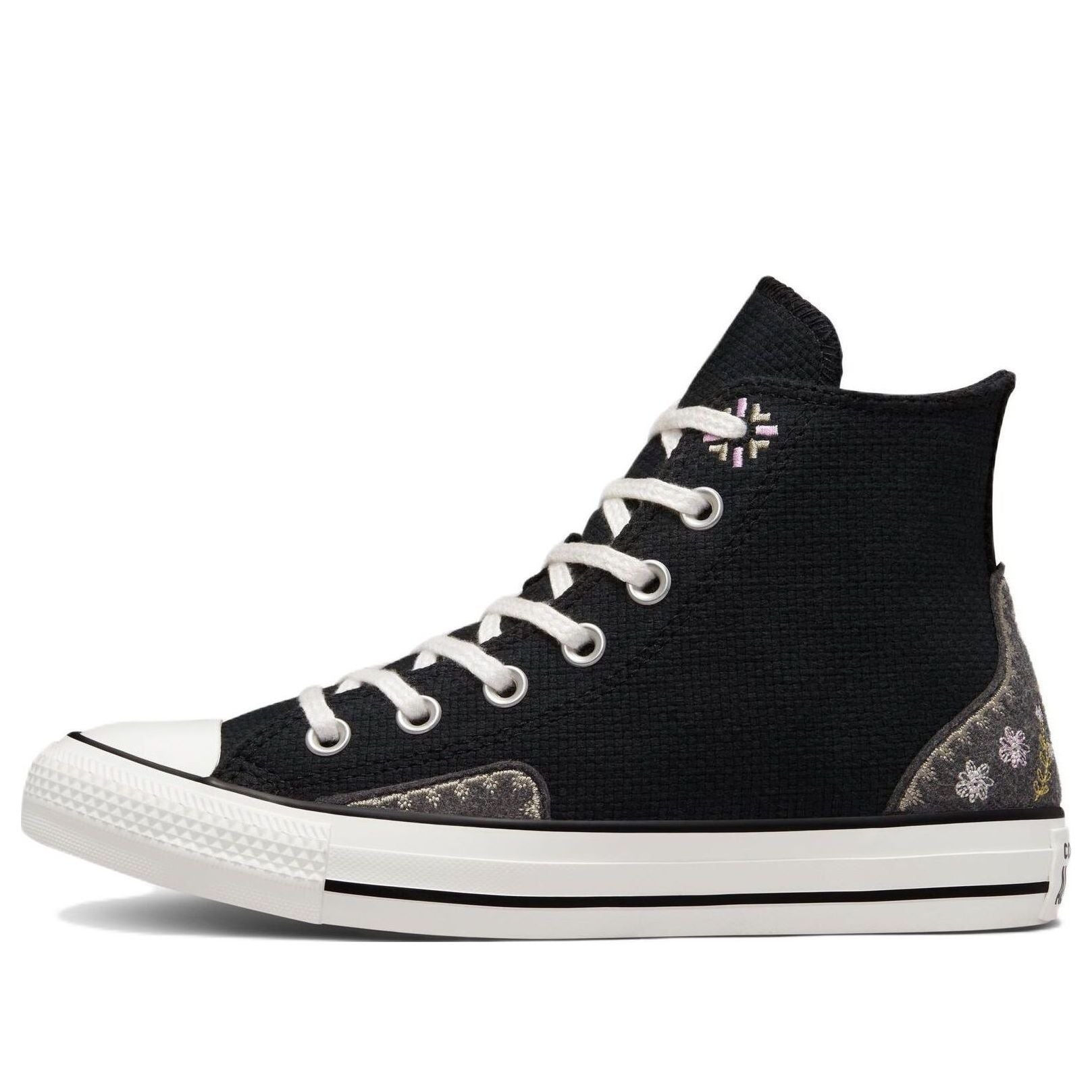 (WMNS) Converse Chuck Taylor All Star High 'Autumn Embroidery Black' A05066C