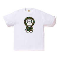 Bape 1st Camo Big Baby Milo Tee White/Green BAPE-SS18-094