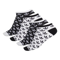 adidas originals Logo Full Print Sports Socks Couple Style Black White DV1906