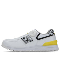 (WMNS) New Balance 574 BOA 2E Golf Shoes 'White Black Yellow' WGBS574A
