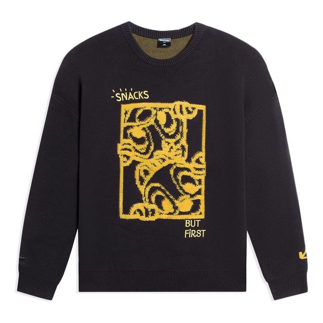 (WMNS) Li-Ning x Disney Graphic Sweaters 'Black Yellow' AMBS156-4