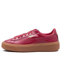 (WMNS) PUMA Basket Platform Patent 'Burgundy Gum' 363314-04