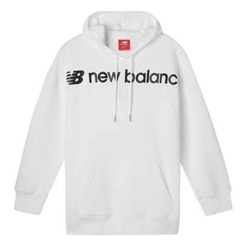 (WMNS) New Balance Classic Core Hoodie Asia Sizing 'White Black' AWT93595-WT