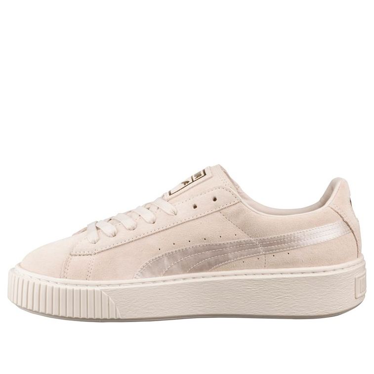 (WMNS) PUMA Suede Platform Satin 'Beige' 365828-02