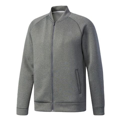 adidas Hybd Bom Jkt Outdoor Solid Color raglan sleeve Sports Jacket Gray BI4244