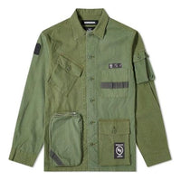 NEIGHBORHOOD QM Shirt Cargo Multiple Pockets Jacket Unisex Green 192AQNH-SHM05-OD