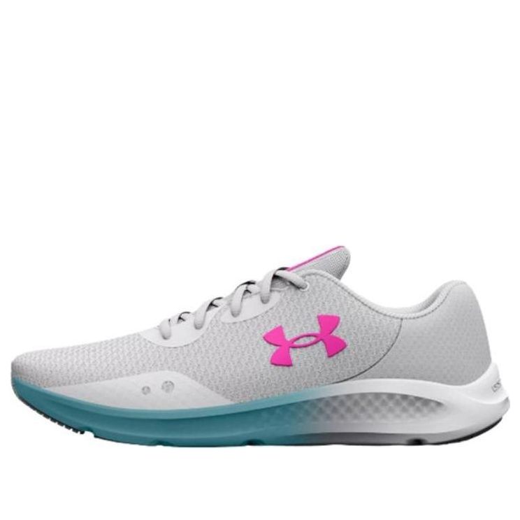 (WMNS) Under Armour Charged Pursuit 3 'Grey Pink Blue' 3024889-104