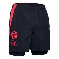 Under Armour Launch Get Out Run 2-in-1 Running Shorts 'Black Red' 1350772-001