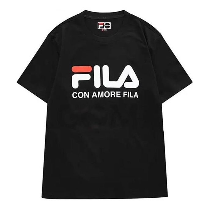 FILA FUSION Logo T-shirt 'Black' T11M829150I-BK
