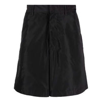 Off-White Solid Color Shorts Loose Fit Black OMCB055F21FAB00110101010