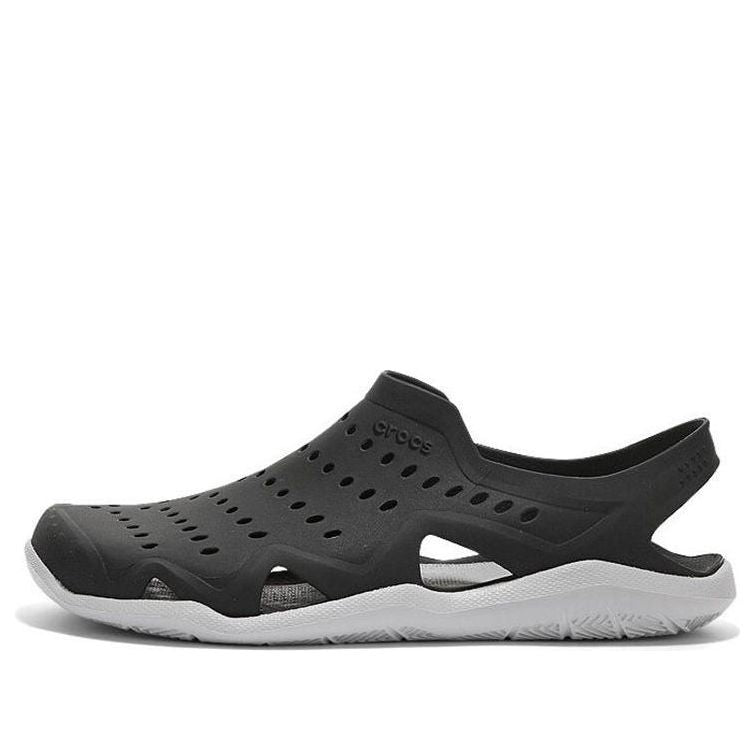 Crocs Swiftwater Wave Sandals 'Wave Black Pearl White' 203963-069