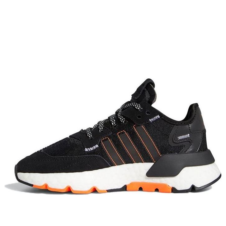(GS) adidas Nite Jogger 'Black Solar Orange' FW0188