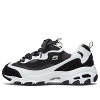 (WMNS) Skechers D'Lites 1.0 Low-Top Running Shoes Black 88888353-BKW