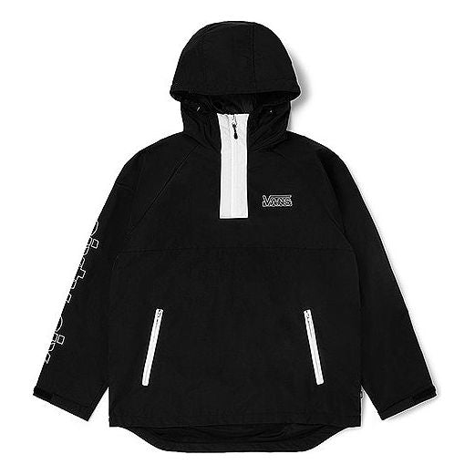 Men's Vans Athleisure Casual Sports Jacket Black VN0A4BPCBLK