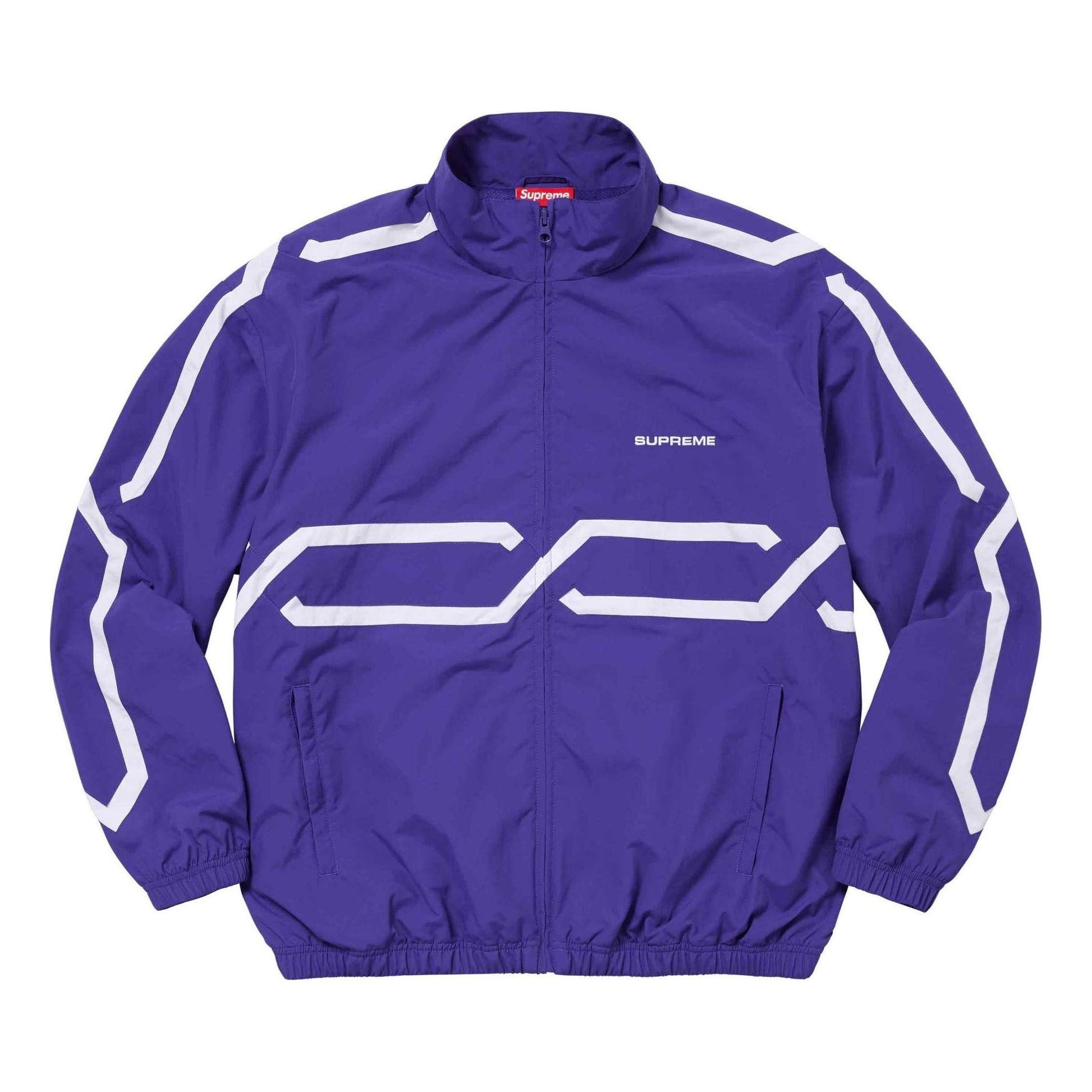 Supreme Inset Link Track Jacket 'Purple White' SUP-SS24-082